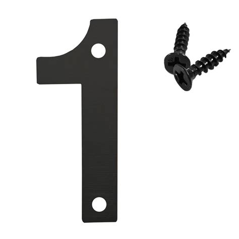 Rkxzt 3 Inch Black Modern House Numbers Mailbox Numbers 0 